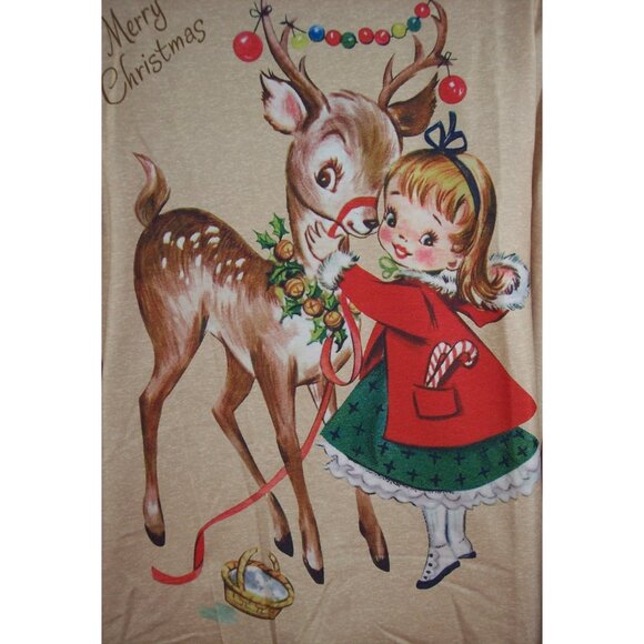 NEW Christmas Reindeer 4X Top Long Sleeve Holiday-Measures to be a 3X - Picture 5 of 13